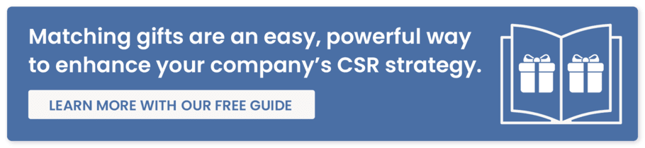 Download our free matching gifts guide and make the most of the social impact statistics we're about to share.